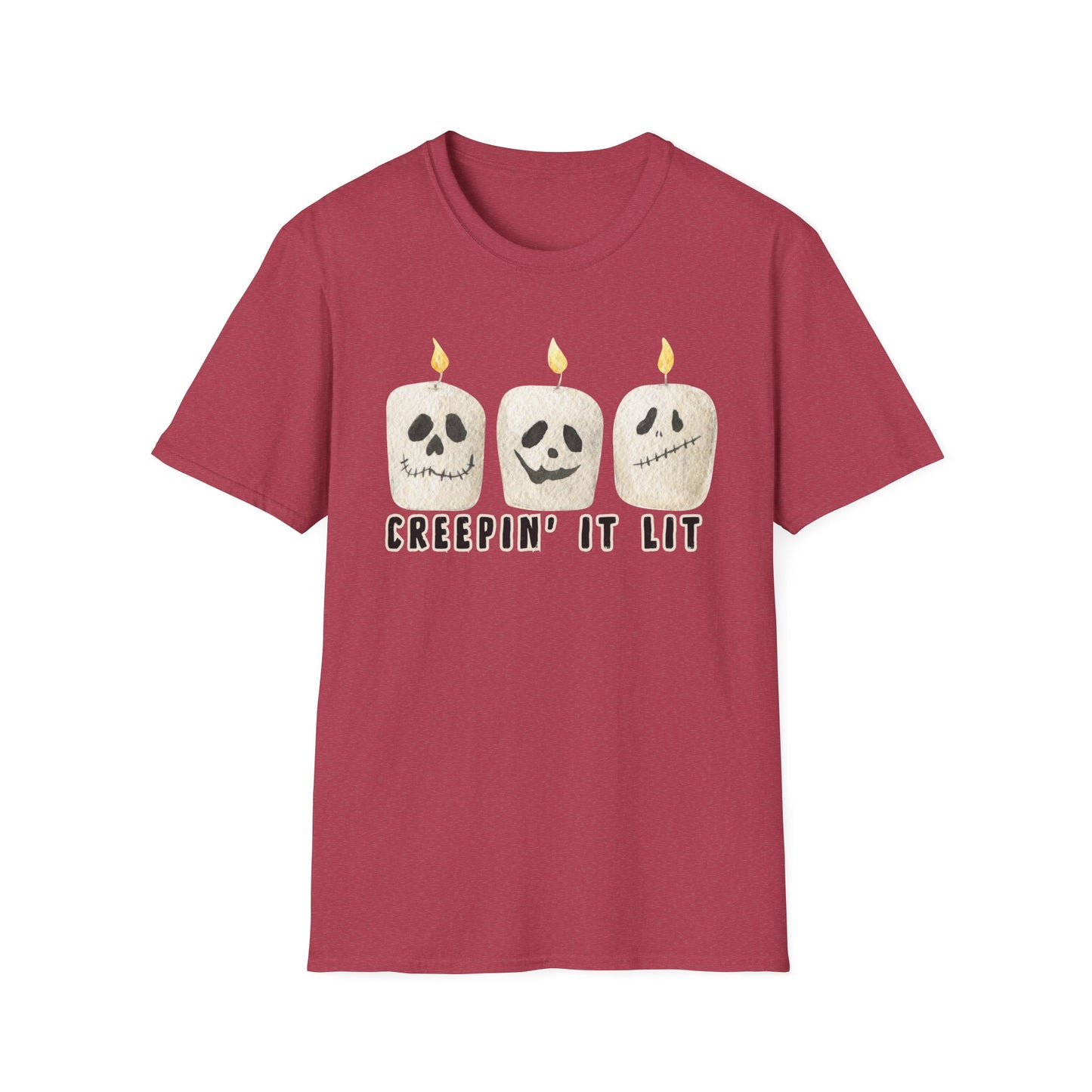 Creepin' it Lit Halloween Themed T-Shirt- Unisex Softstlye