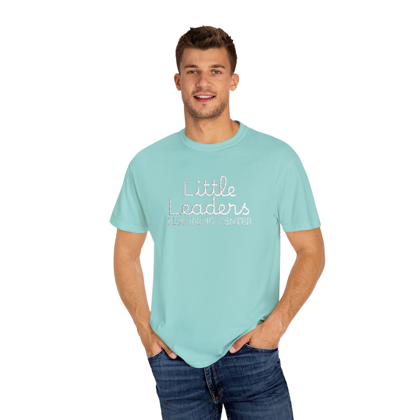 Little Leaders Full Embroidered Unisex Garment-Dyed T-Shirt