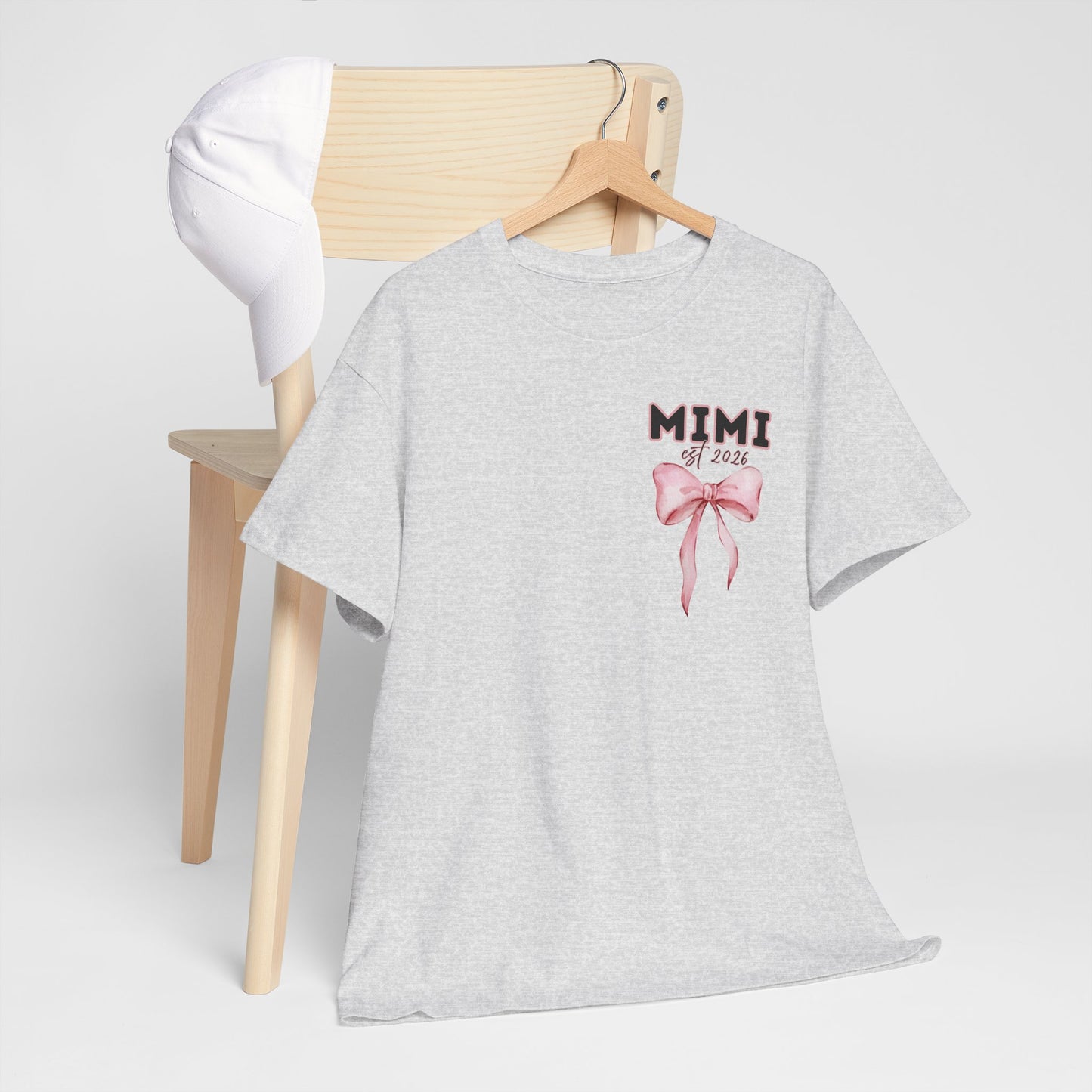 Mimi est 2026 Pink Bow Unisex Heavy Cotton Tee - Mother's Day