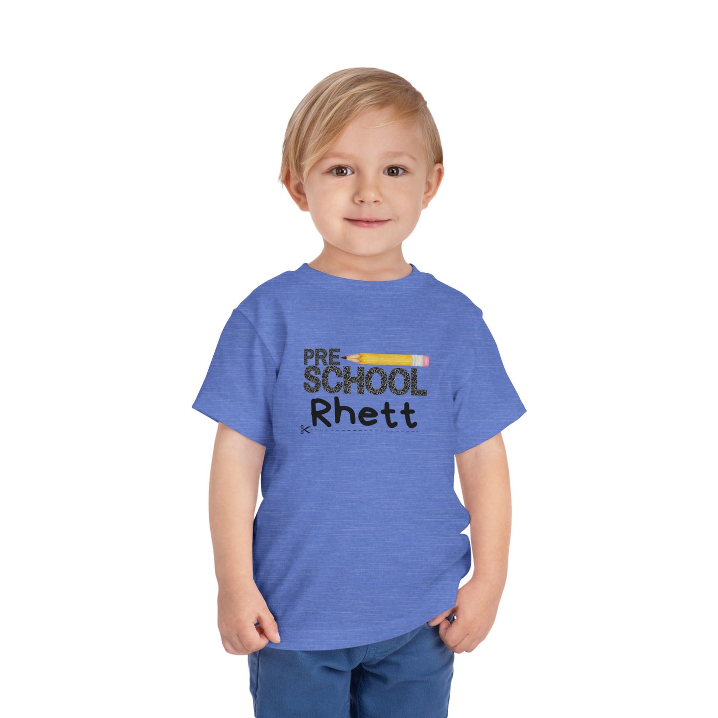 Preschool Boy Toddler Tee- Personalized - Back to School Shirt for Kids