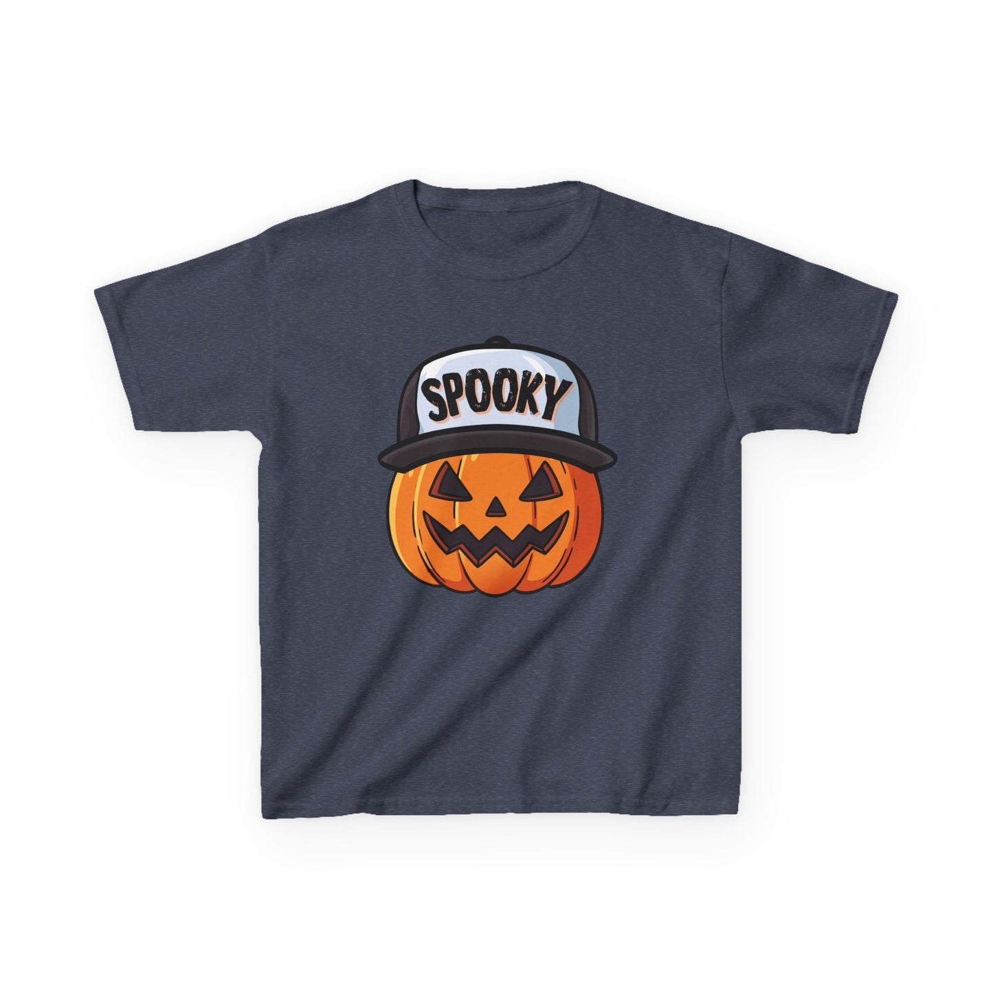 Spooky Pumpkin w/ Hat | Halloween | Kids Cotton™ Tee