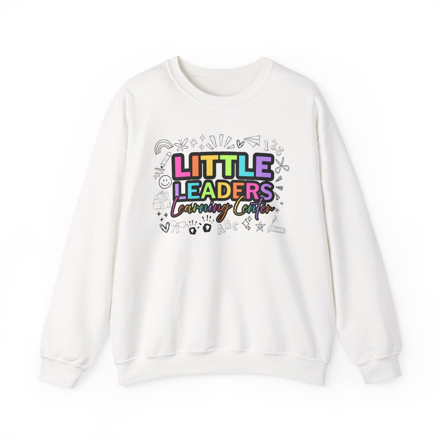 Little Leaders Doodle Colorful Crewneck Sweatshirt