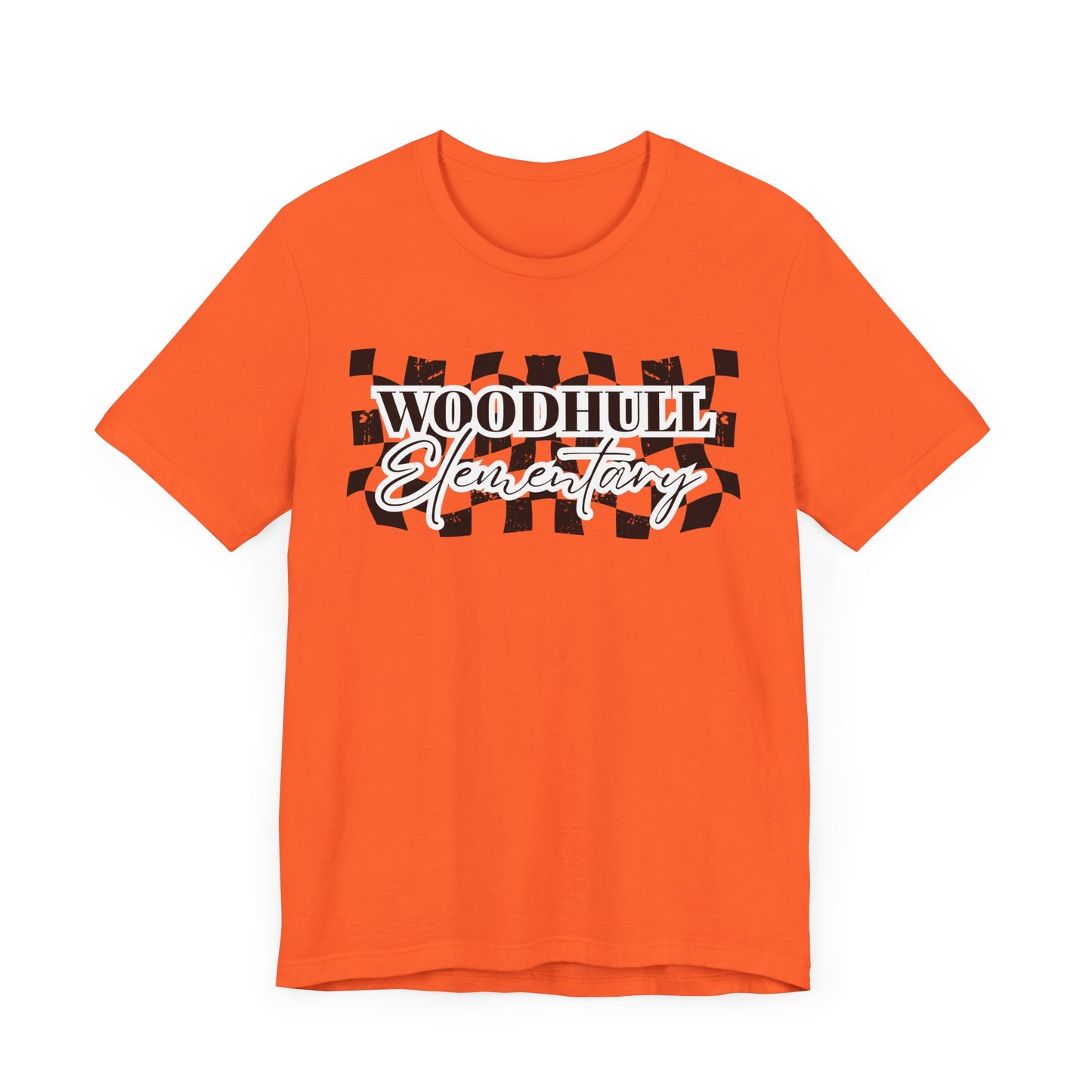 Woodhull Checkered Logo Unisex Jersey Tee