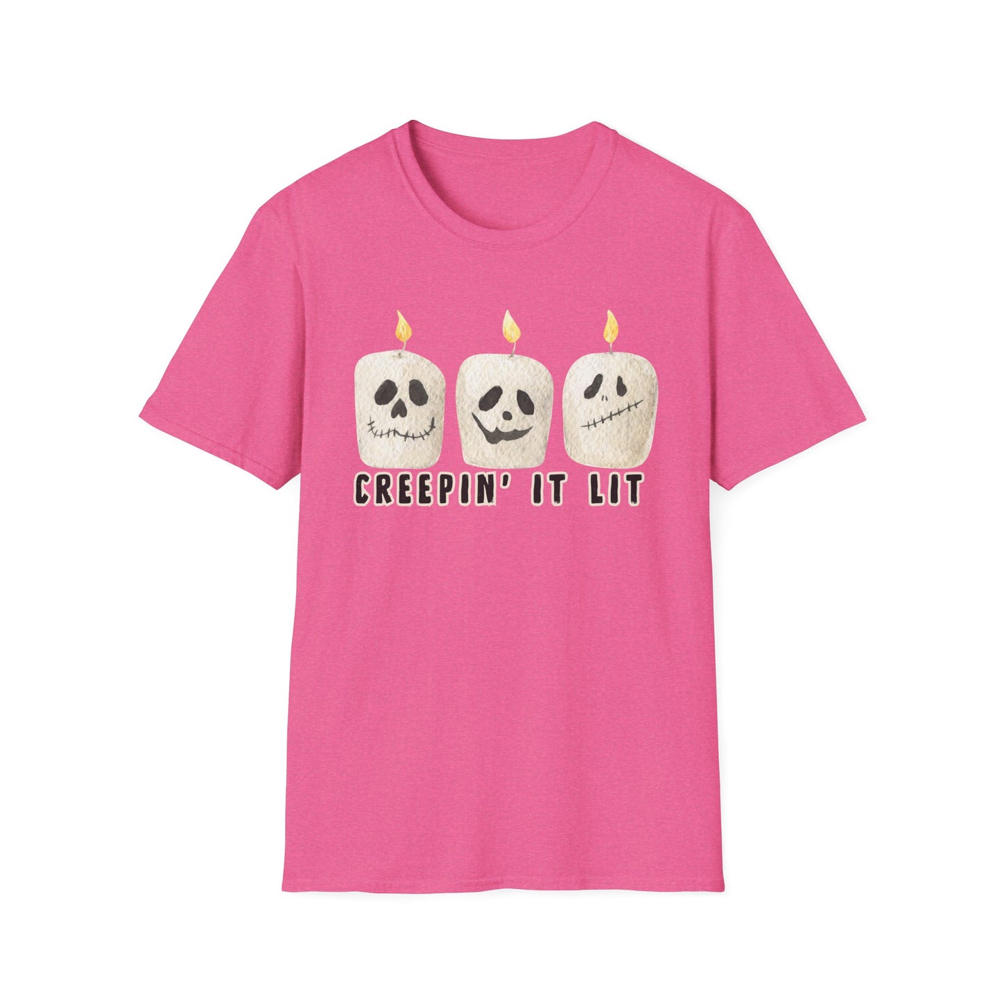 Creepin' it Lit Halloween Themed T-Shirt- Unisex Softstlye