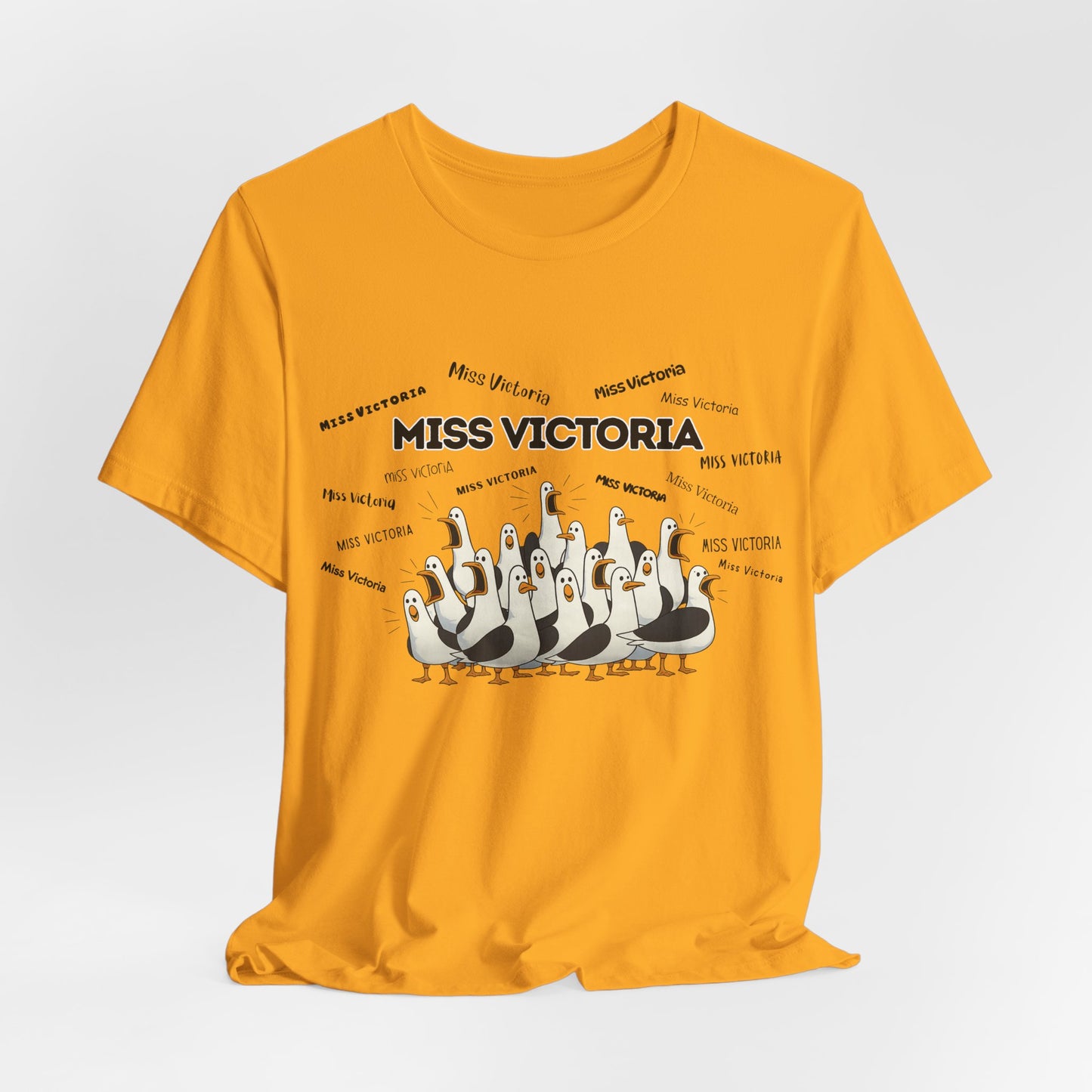 Miss Victoria- Penguin Choir T-Shirt — Funny Teacher Personalized Tee