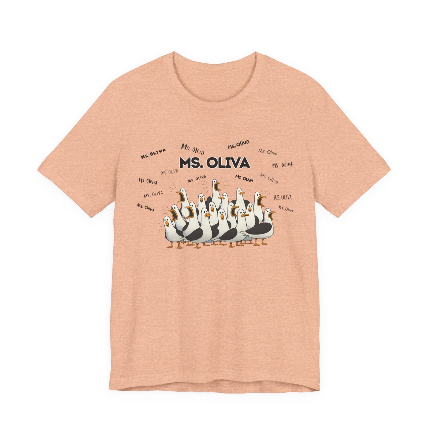 Ms. Oliva- Penguin Choir T-Shirt — Funny Teacher Personalized Tee