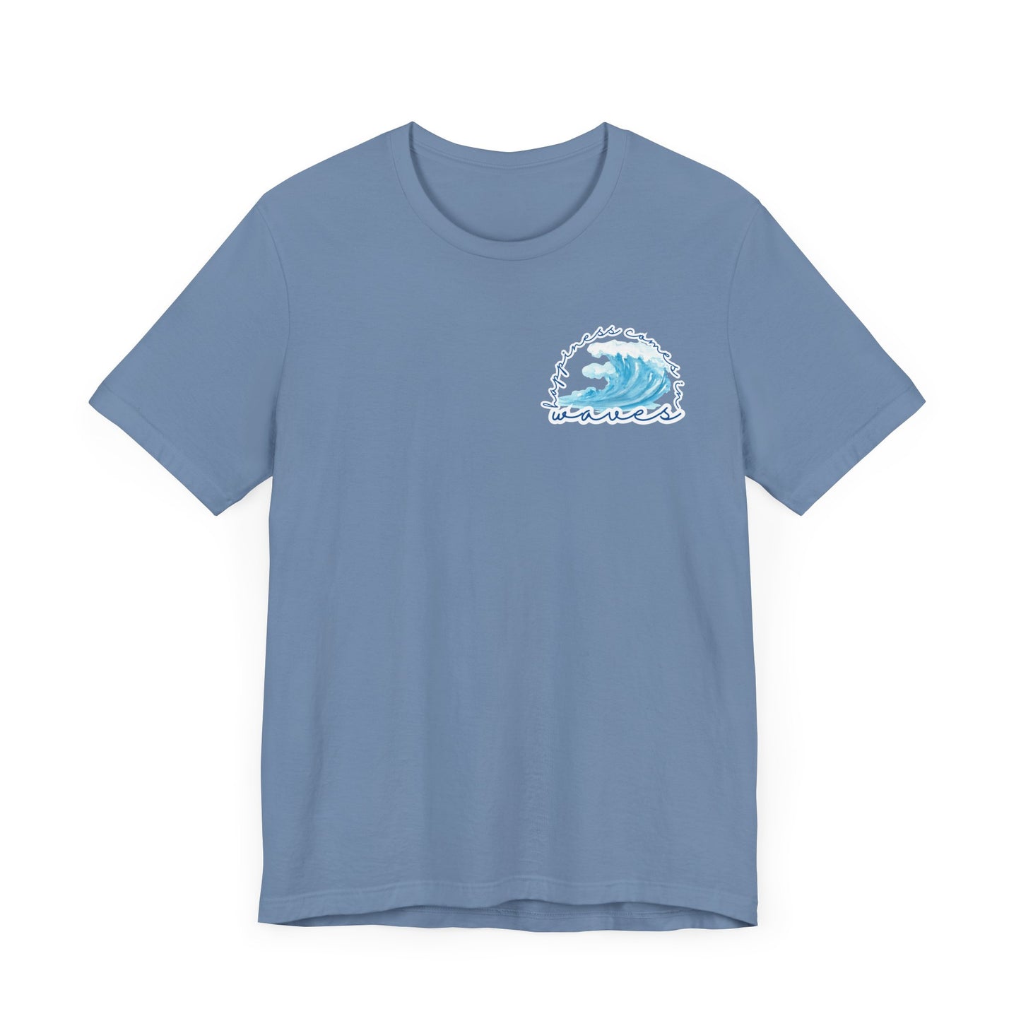 Happiness Comes in Waves -- Unisex Summer Shirt, Beachwear, Vacation Top, Summer Nights Apparel