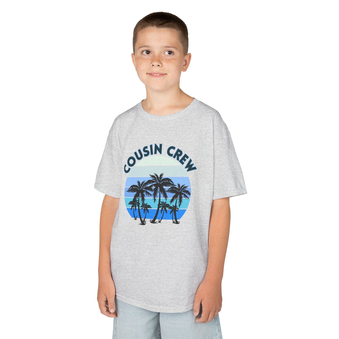 Cool Cousin Crew Kids Tee - Summer Fun, Family Gatherings, Beach Days, Mini Collection