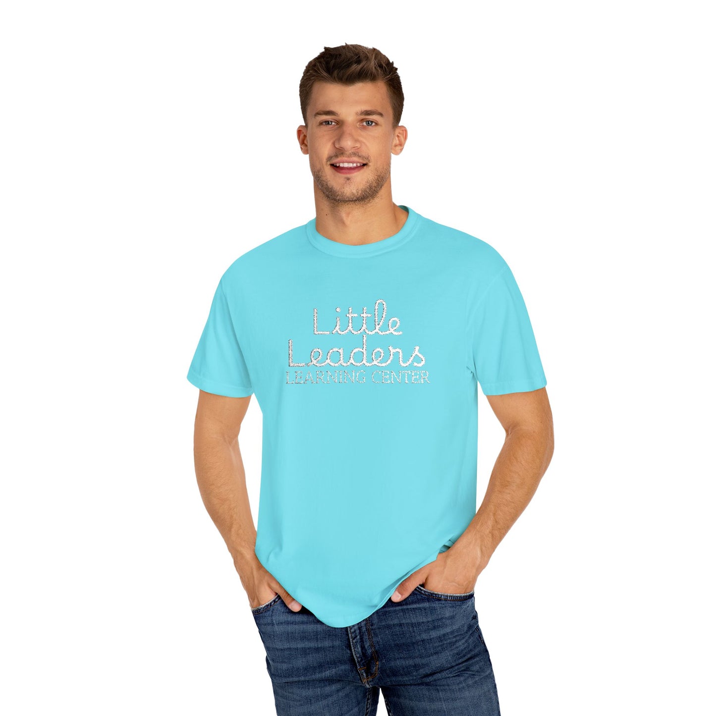 Little Leaders Full Embroidered Unisex Garment-Dyed T-Shirt