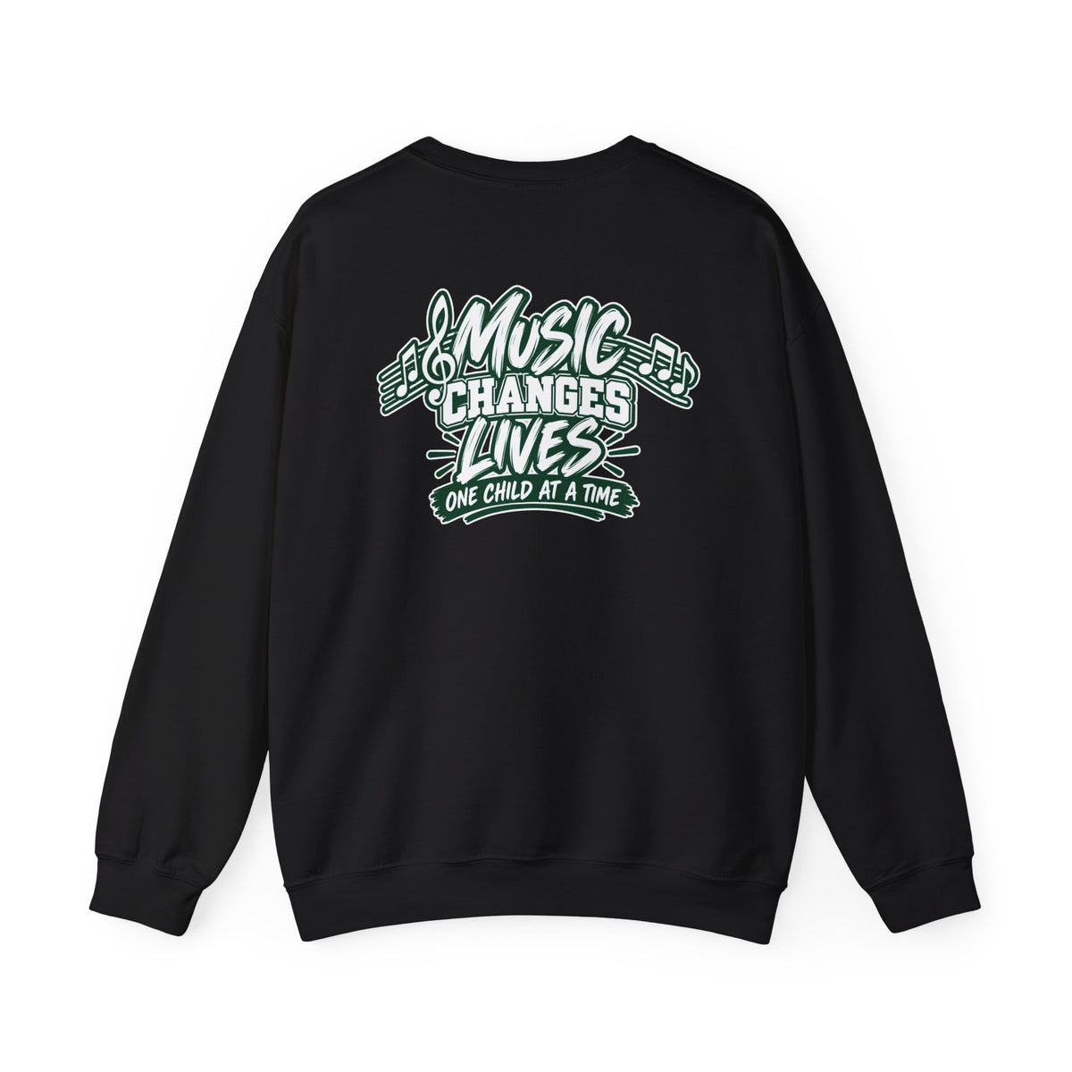 Moriches Music Sweatshirt — "Music Changes Lives One Child at a Time" Crewneck