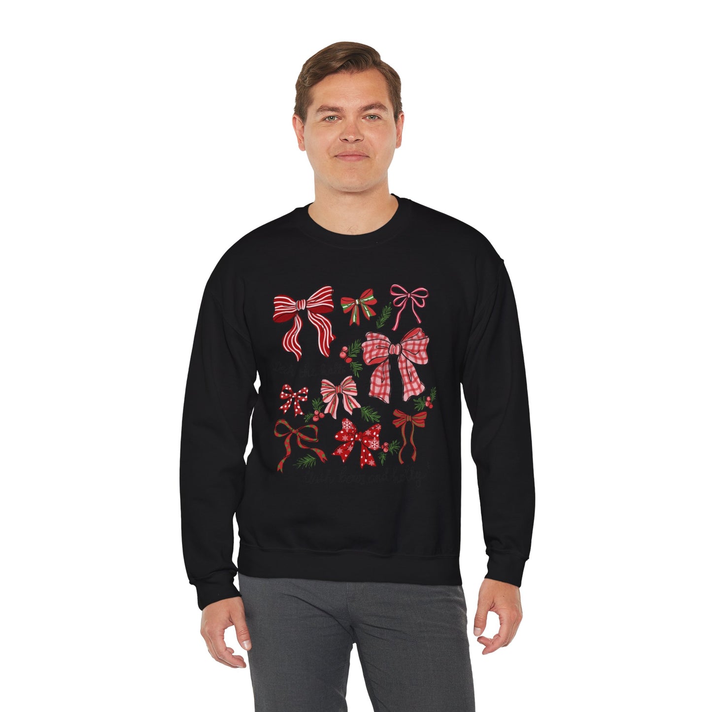 Holly Jolly Bows Christmas Crewneck