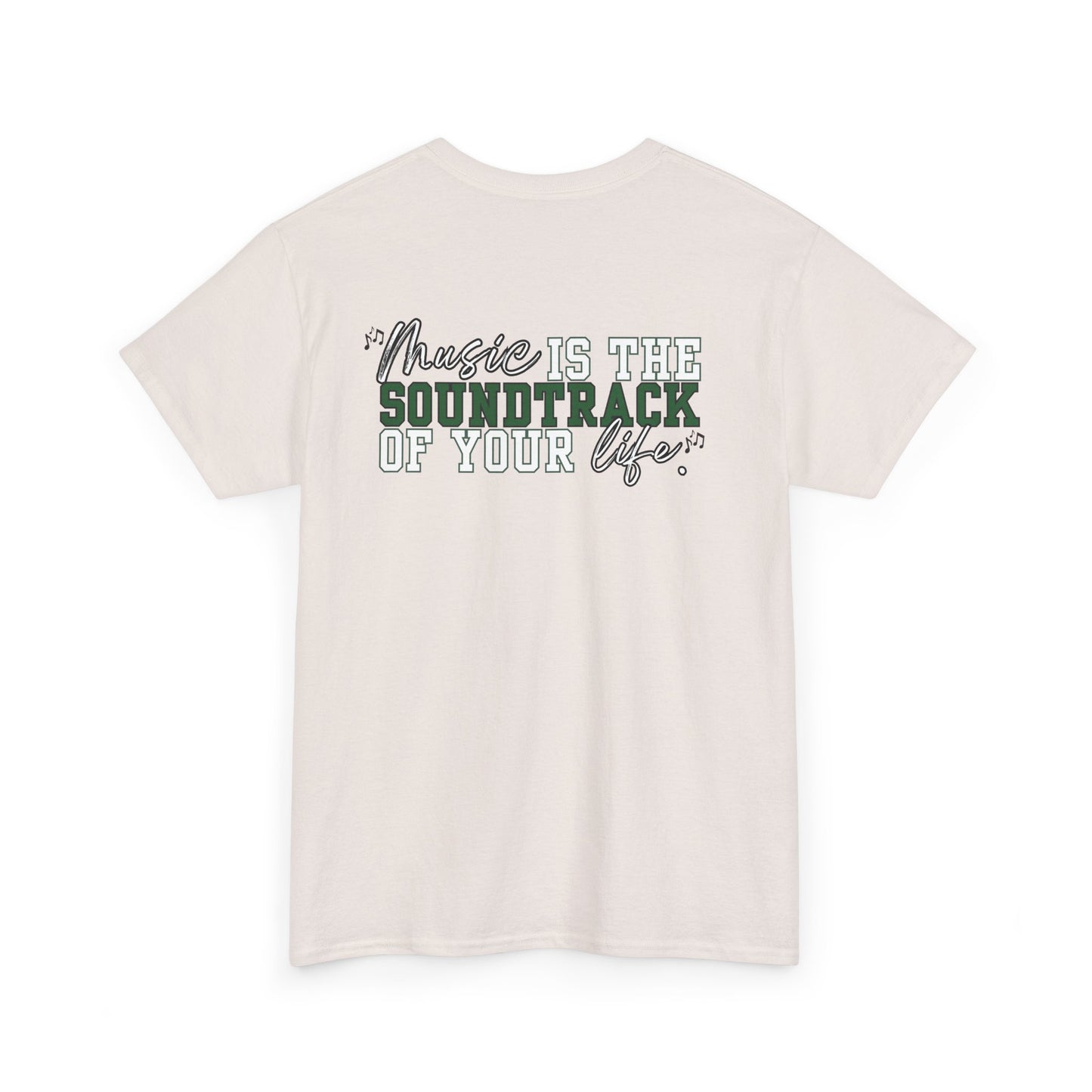 Floyd Music Heavy Cotton Tee - "Music is the Soundtrack of Your Life" Unisex T-Shirt- Personalized