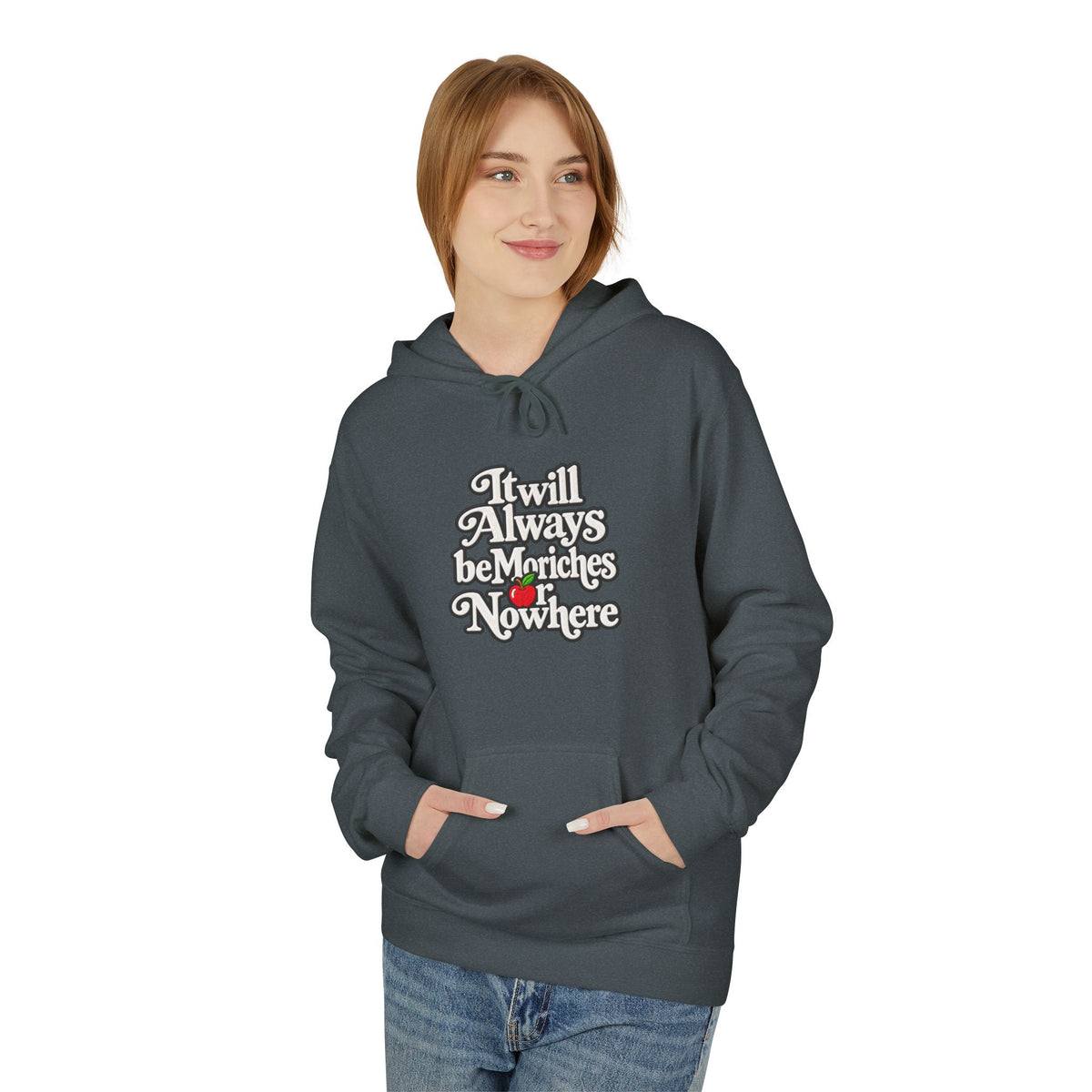 "MES or Nowhere" w/ apple- Moriches Hoodie
