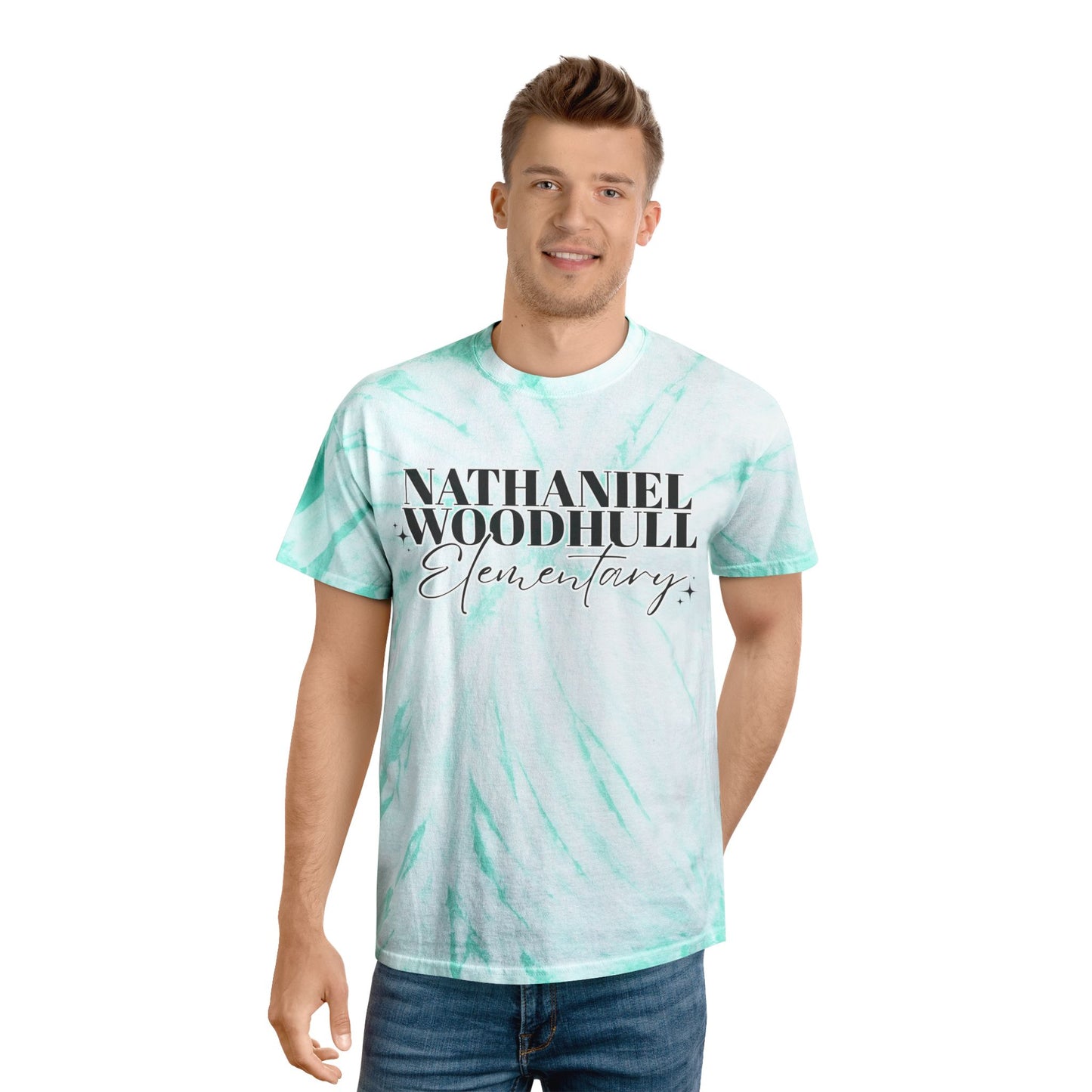 Woodhull Tie-Dye Tee, Fun Summer Shirt, Unique Gift, Vibrant Cyclone Style