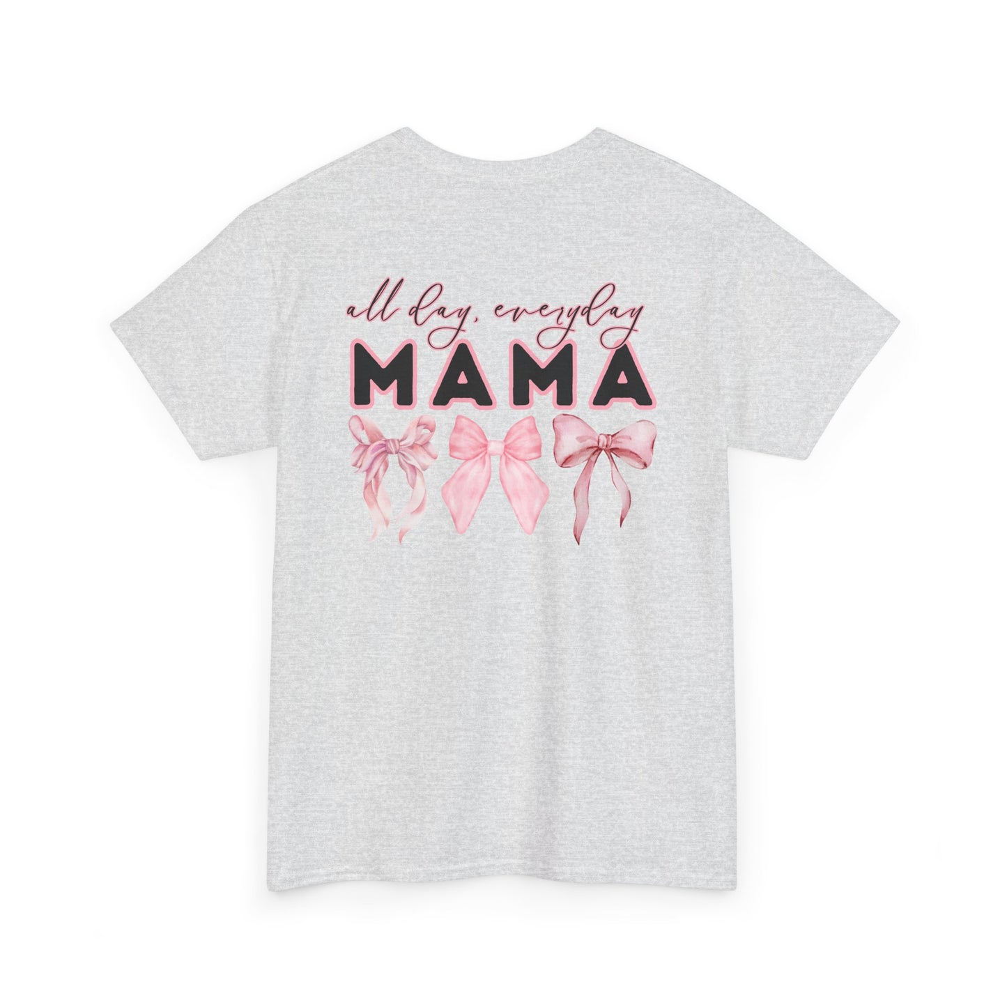Mama Pink Bow Unisex Heavy Cotton Tee - All Day Everyday