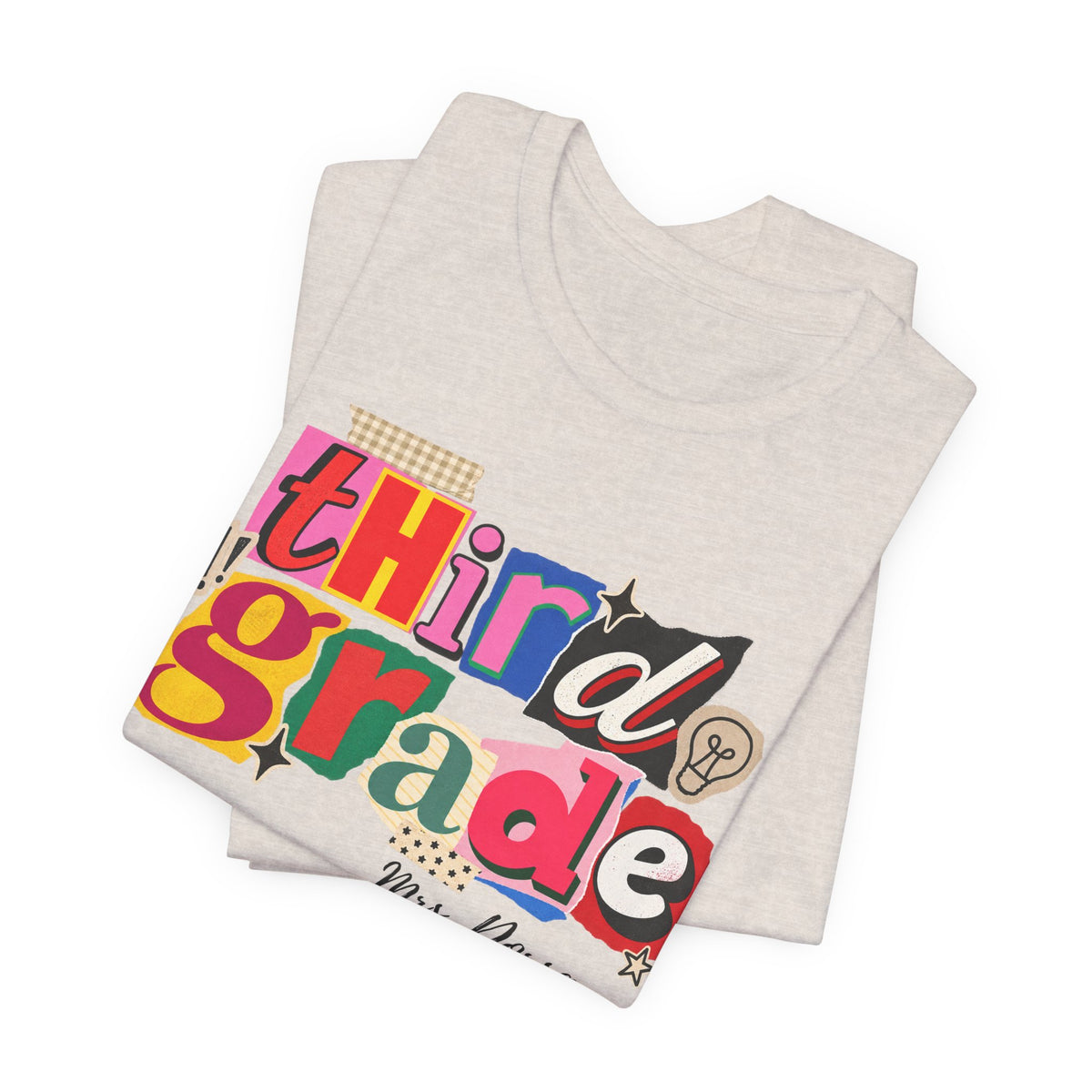 Dorsa- Third Grade Teacher T-Shirt – Personalized