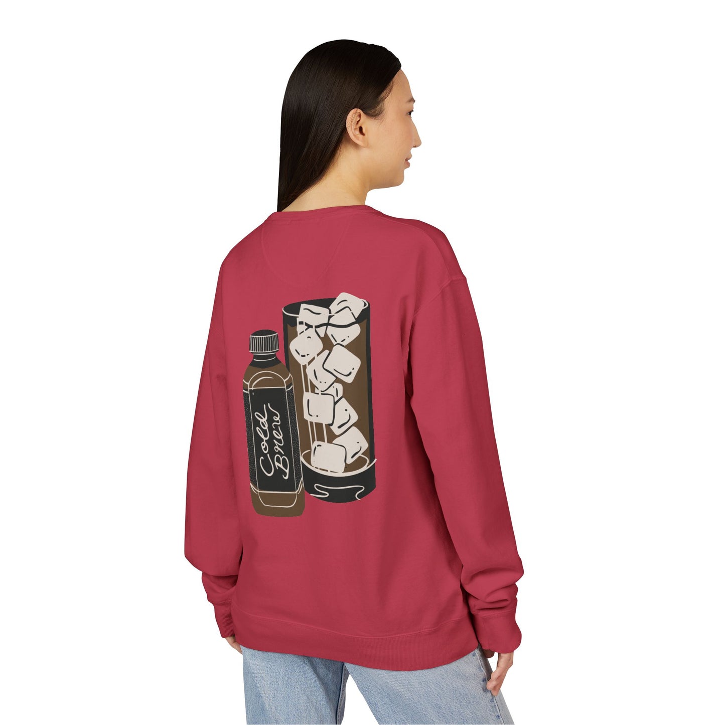 Cold Brew Crew Garment Dyed Sweatshirt, Coffee Lovers Apparel