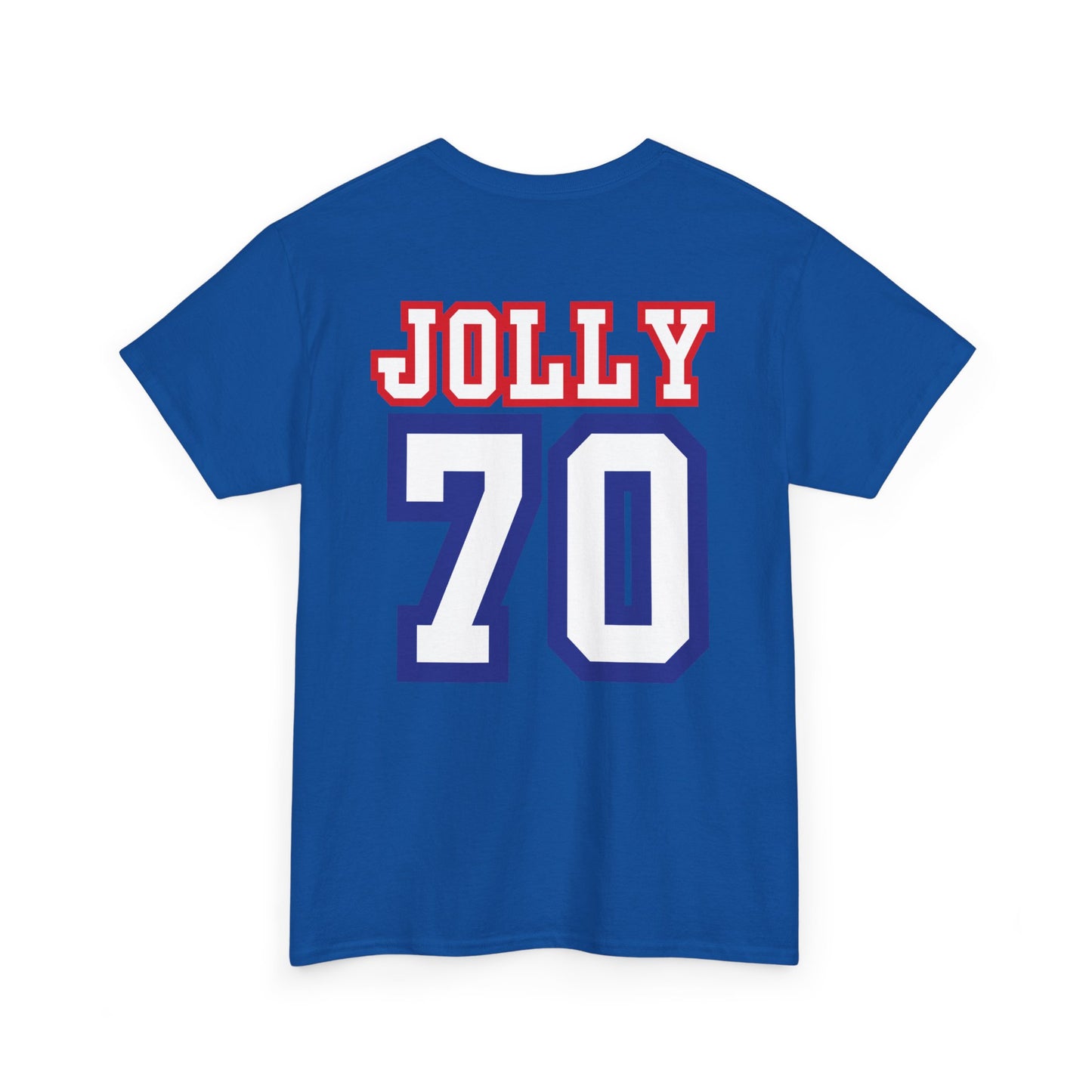 Custom- Jolly- Grandpa's Biggest Fan Unisex Heavy Cotton Tee - Patriotic Family Shirt