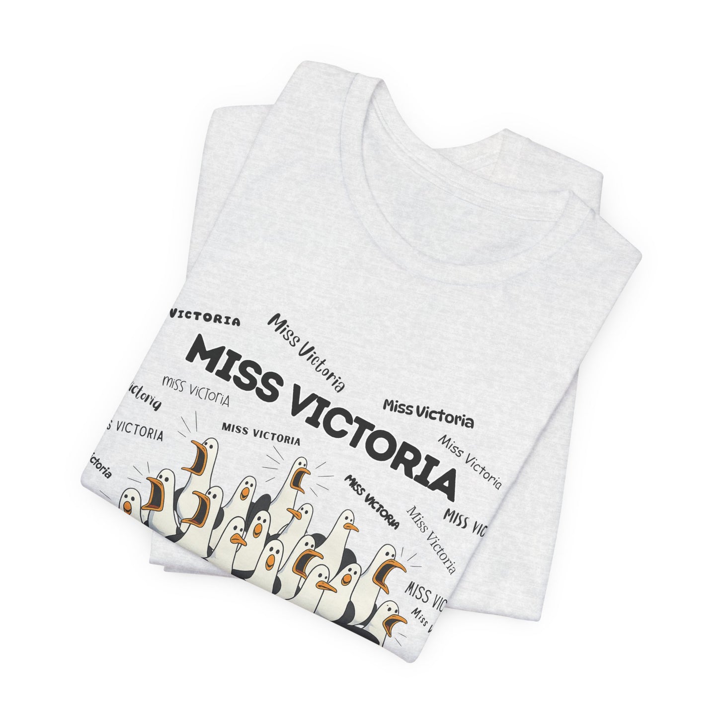 Miss Victoria- Penguin Choir T-Shirt — Funny Teacher Personalized Tee