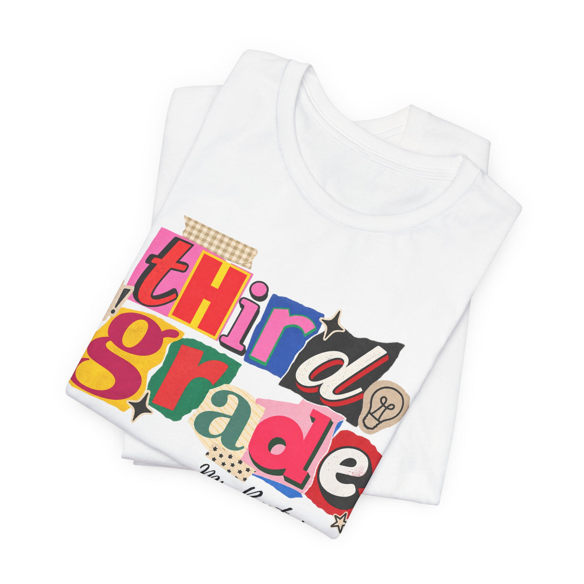 Bentzig- Third Grade Teacher T-Shirt – Personalized