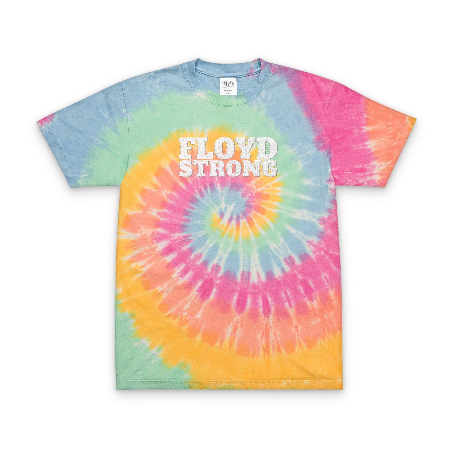 FLOYD STRONG Tie-Dye T-Shirt -Embroidered