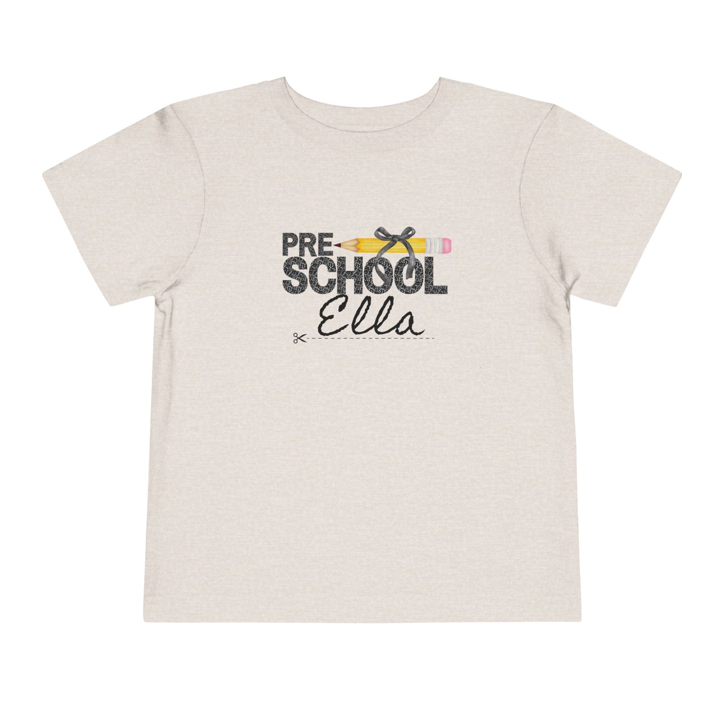 Preschool Girl Toddler Tee- Personalized - Back to School Shirt for Kids