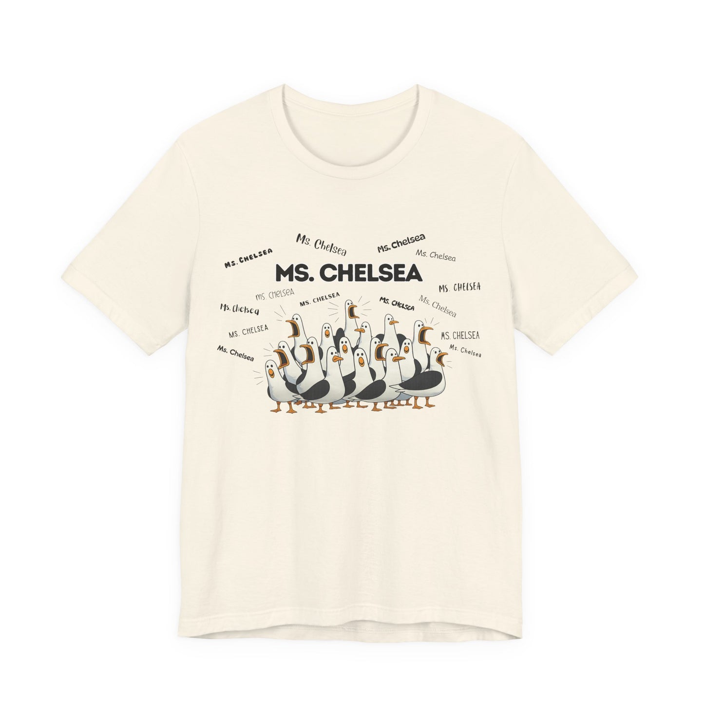 Ms. Chelsea- Penguin Choir T-Shirt — Funny Teacher Personalized Tee