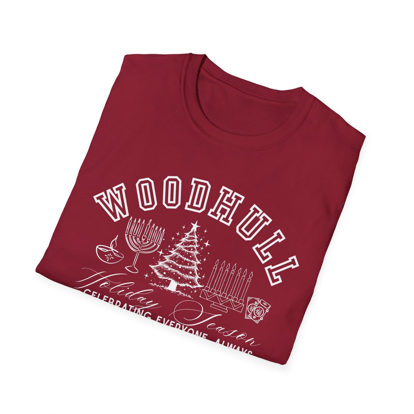 Woodhull- Celebrating Everyone, Always Holiday T-Shirt (Christmas)