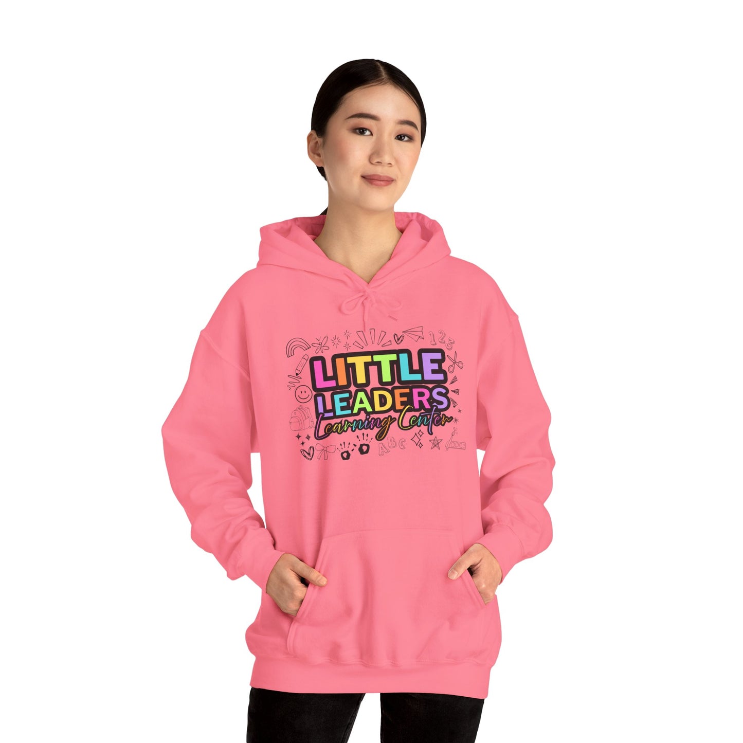 Little Leaders Doodle Design Hoodie - Cozy Unisex Sweatshirt