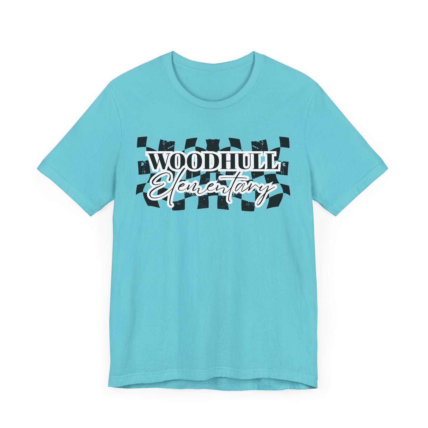 Woodhull Checkered Logo Unisex Jersey Tee