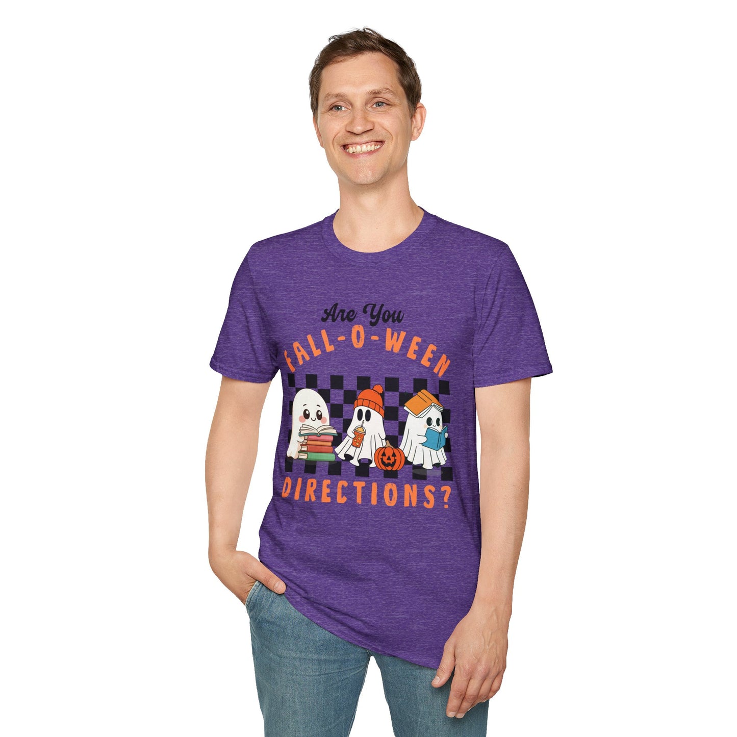 Whimsical Fall-O-Ween Teacher T-Shirt - Holiday- Softstyle Unisex Tee