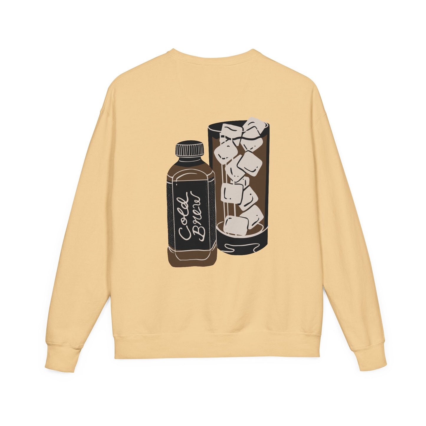 Cold Brew Crew Garment Dyed Sweatshirt, Coffee Lovers Apparel