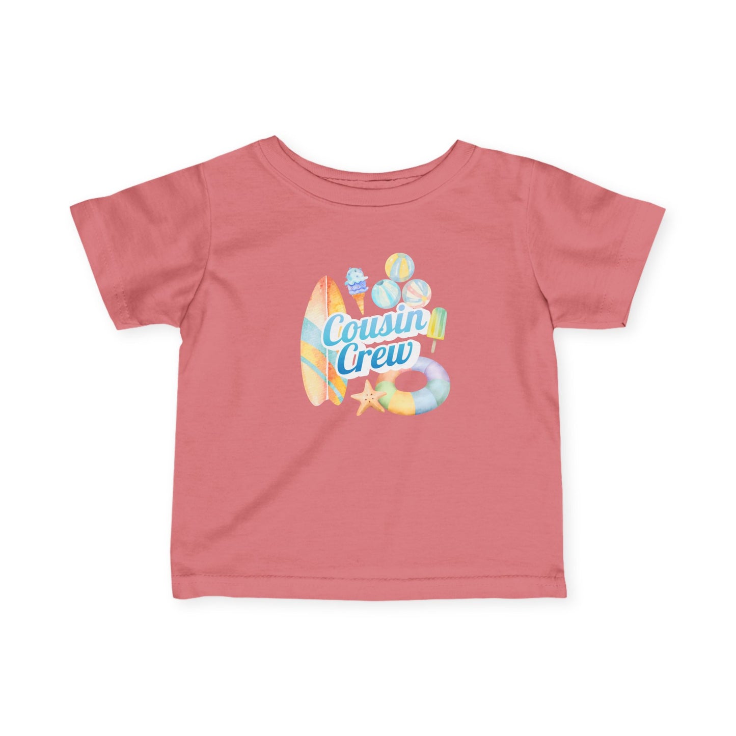 Cousin Crew Infant Tee, Cute Baby T-Shirt, Summer Vibes- Mini Collection