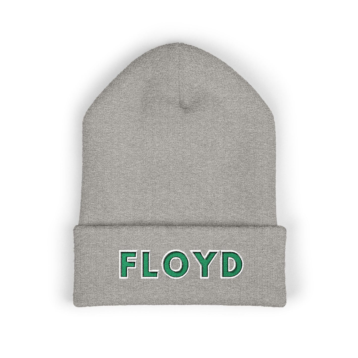 Embroidered 'FLOYD' Cuffed Beanie