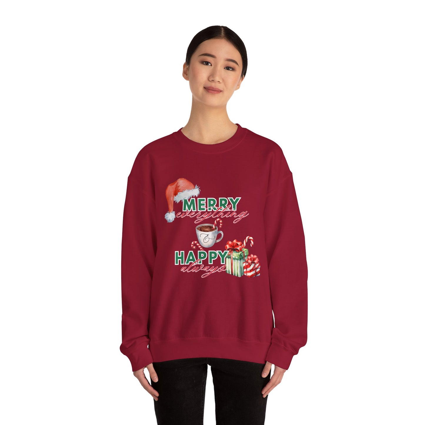 “Merry Everything, Happy Always” Christmas Crewneck