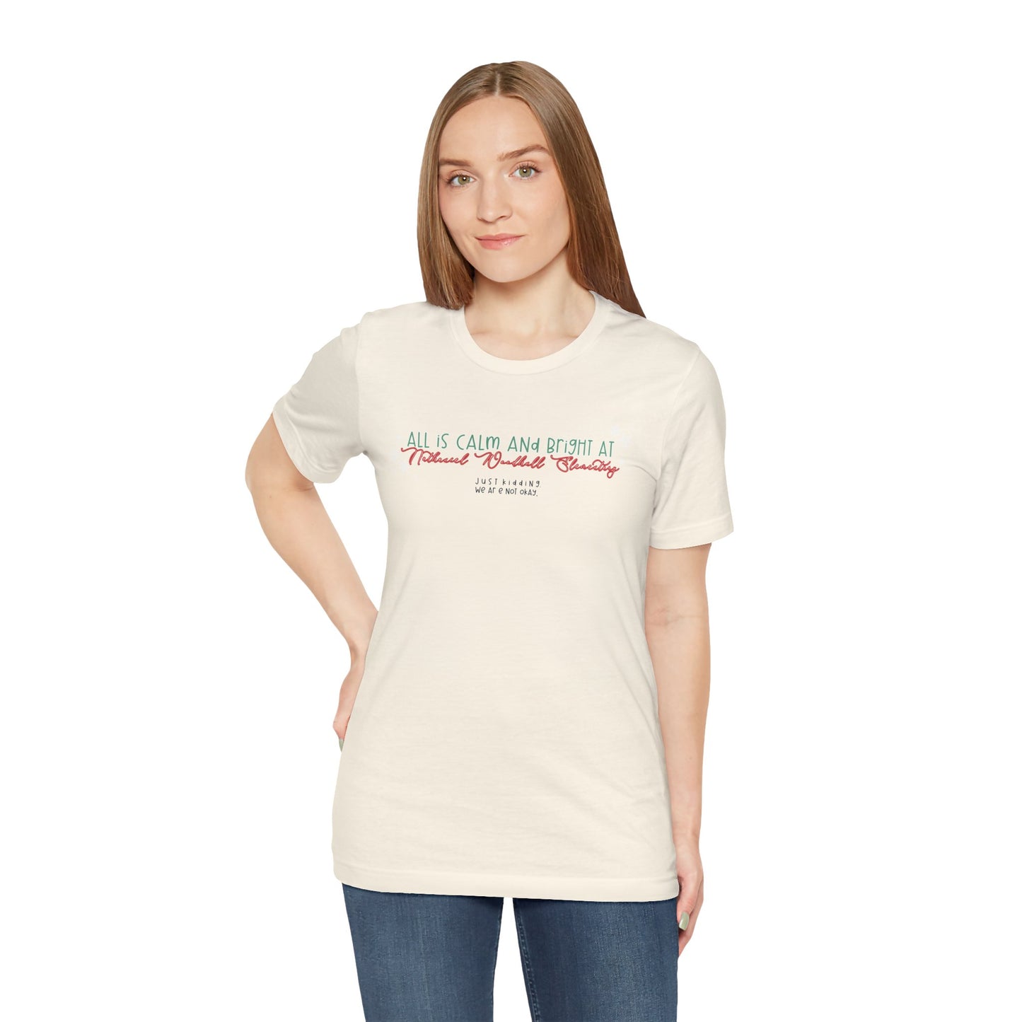 All is calm at Woodhull— Christmas Unisex T‑Shirt