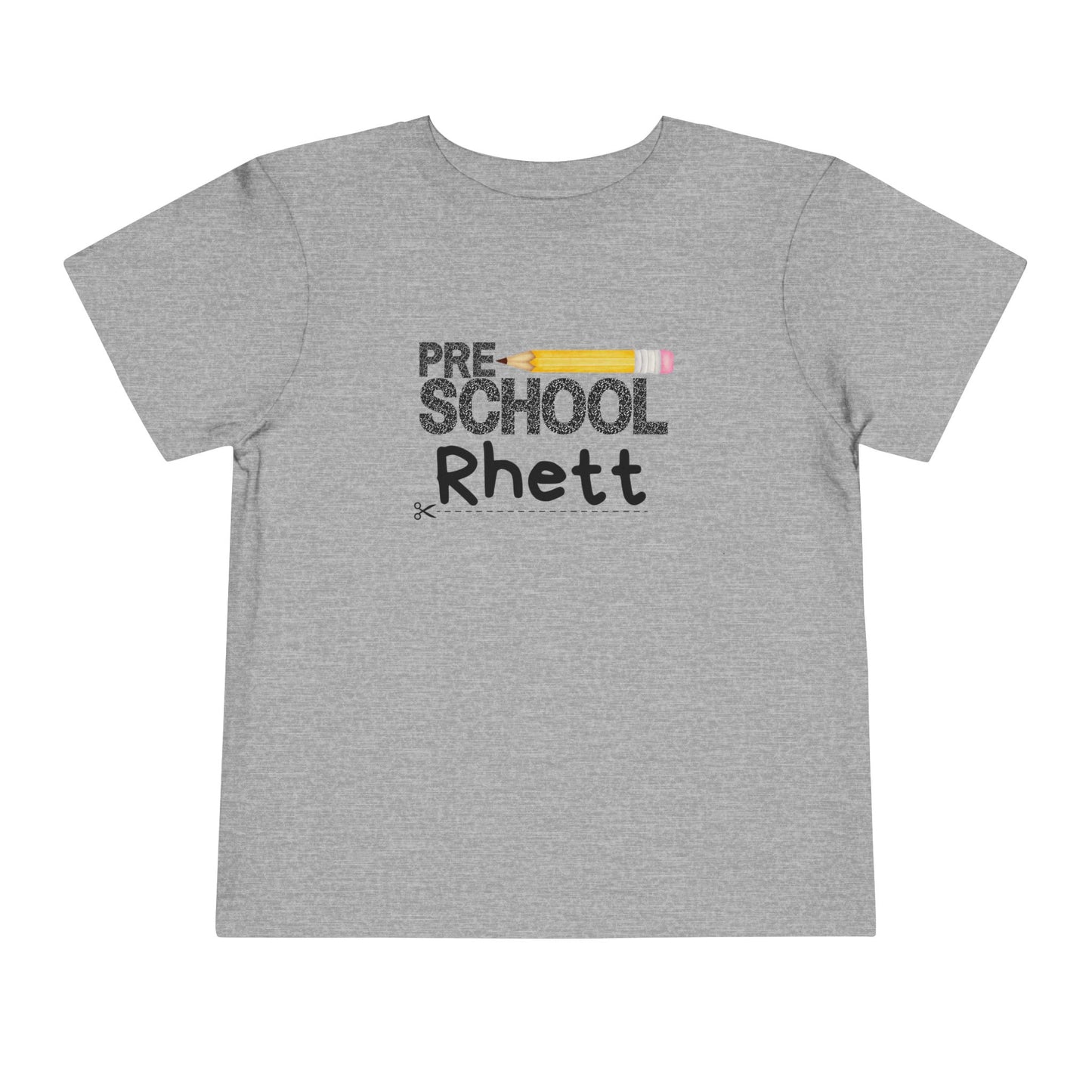 Preschool Boy Toddler Tee- Personalized - Back to School Shirt for Kids