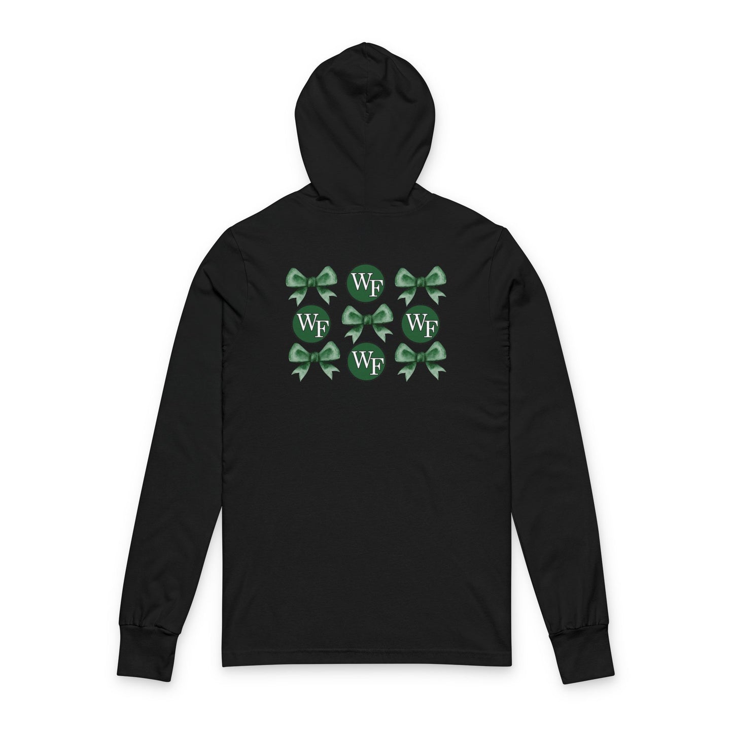 Moriches Elementary School Unisex Hooded Long Sleeve Tee with Bows