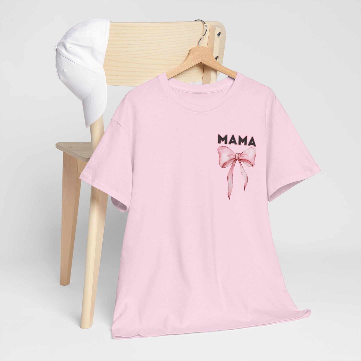 Mama Pink Bow Unisex Heavy Cotton Tee - All Day Everyday