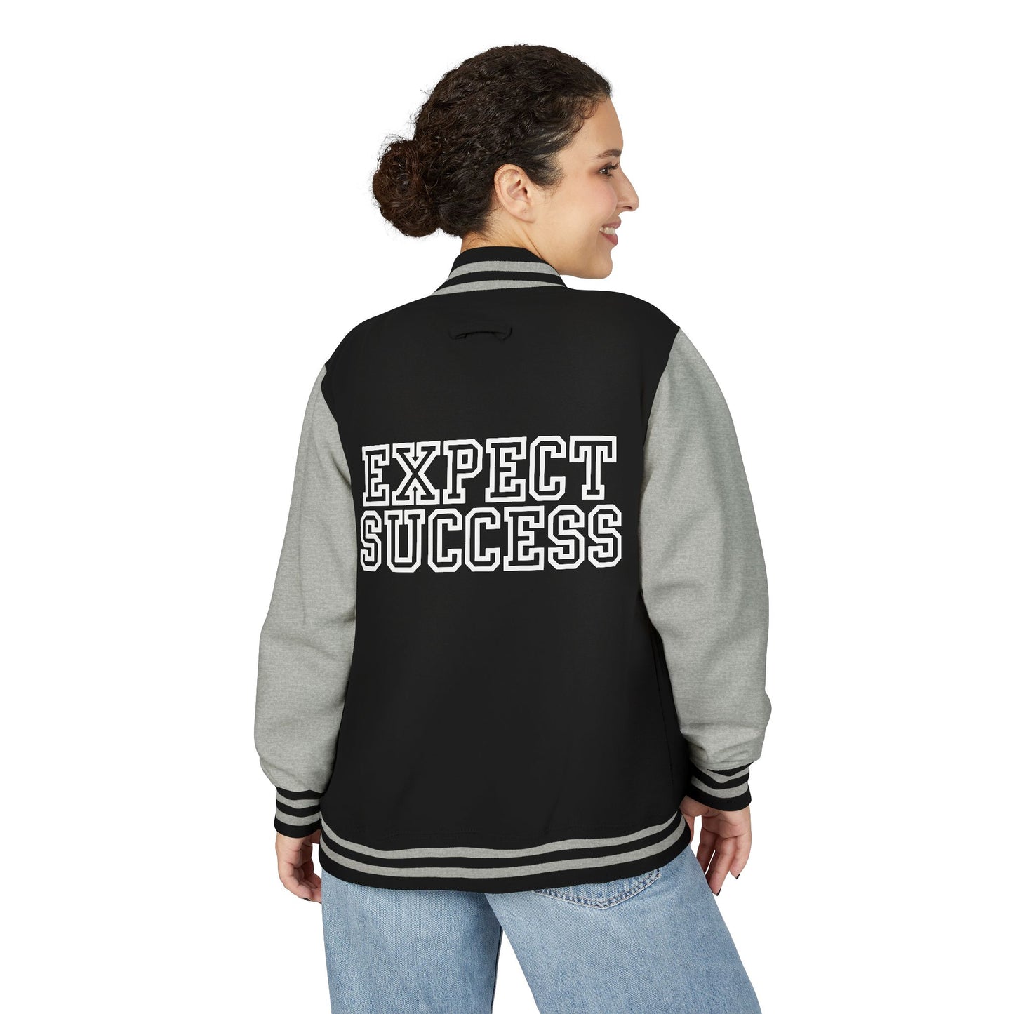 WFE Unisex Heavyweight Letterman Jacket - Expect Success Varsity Style