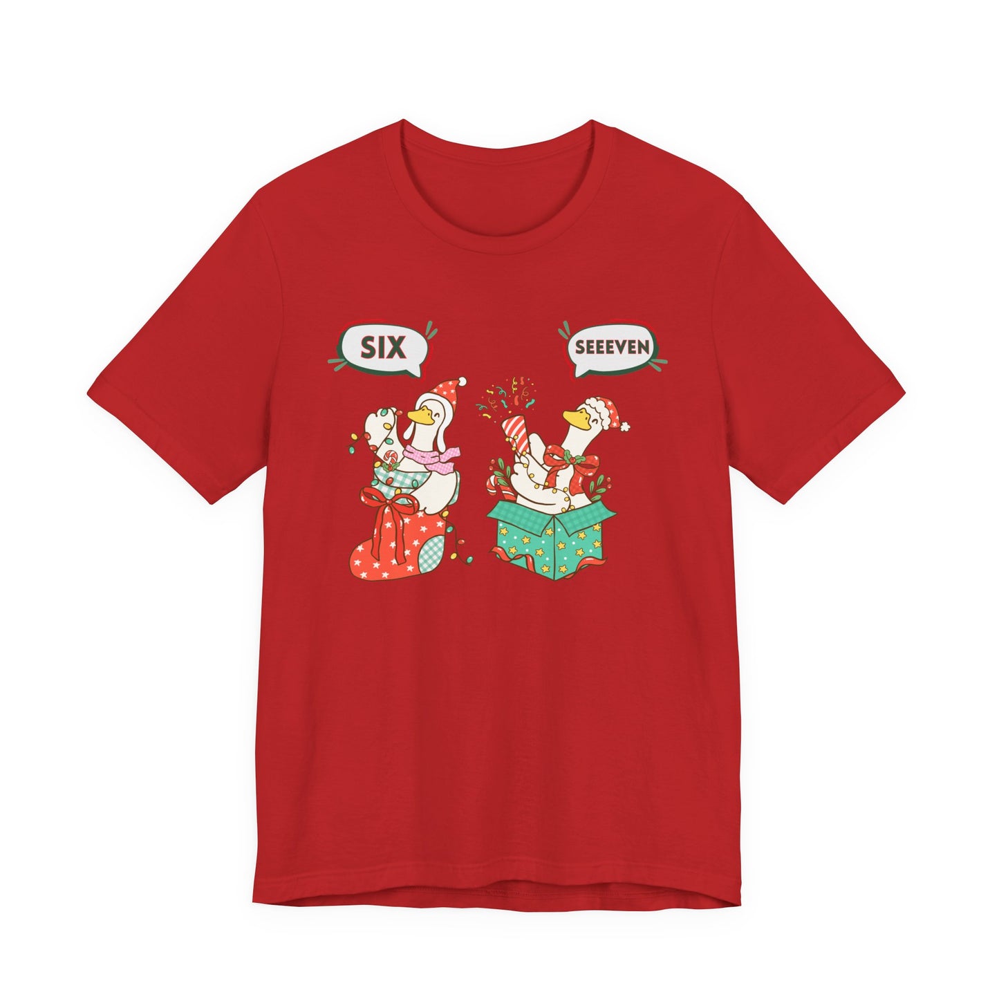 Festive Silly Goose 6-7— Christmas Unisex T‑Shirt