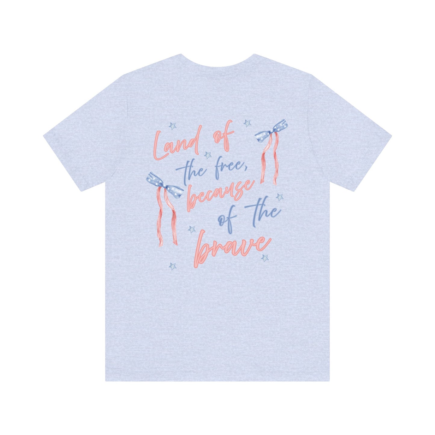 Land of the Free Tee with Bow | Perfect for all of America's Holidays