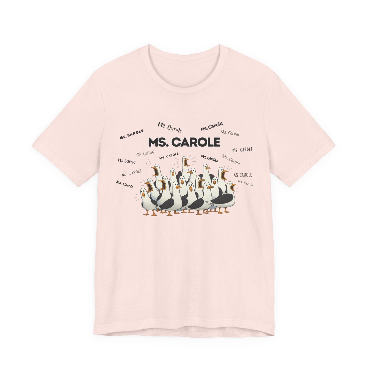 Ms. Carole Penguin Choir T-Shirt — Funny Teacher Personalized Tee