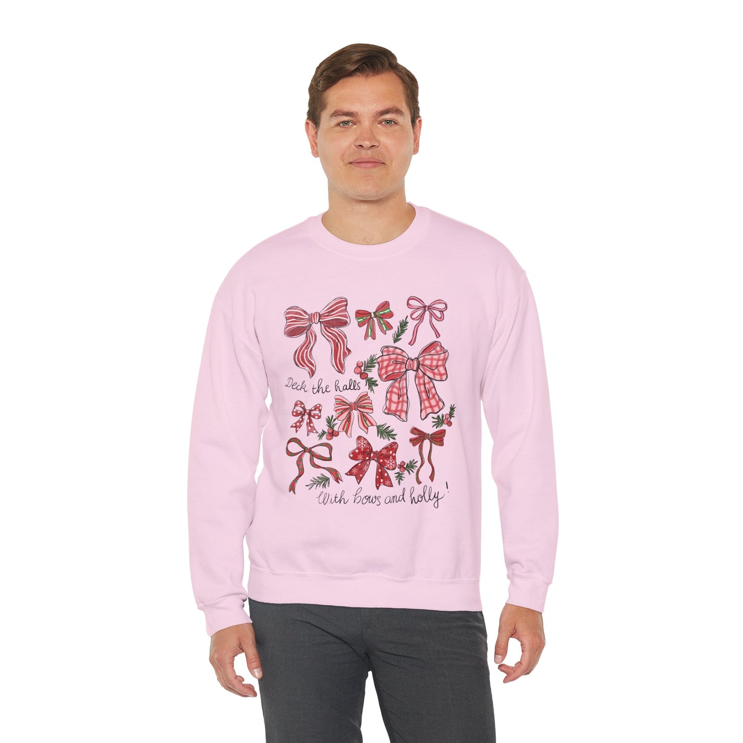 Holly Jolly Bows Christmas Crewneck