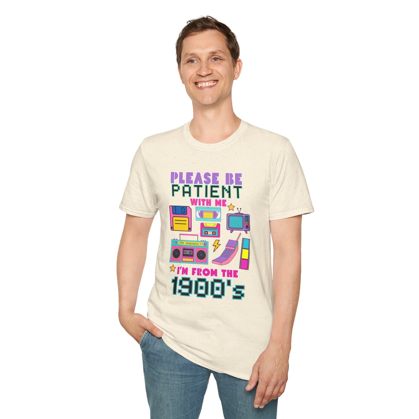 Retro 90's T-Shirt - Please Be Patient, Teacher Vintage- Unisex Graphic Tee
