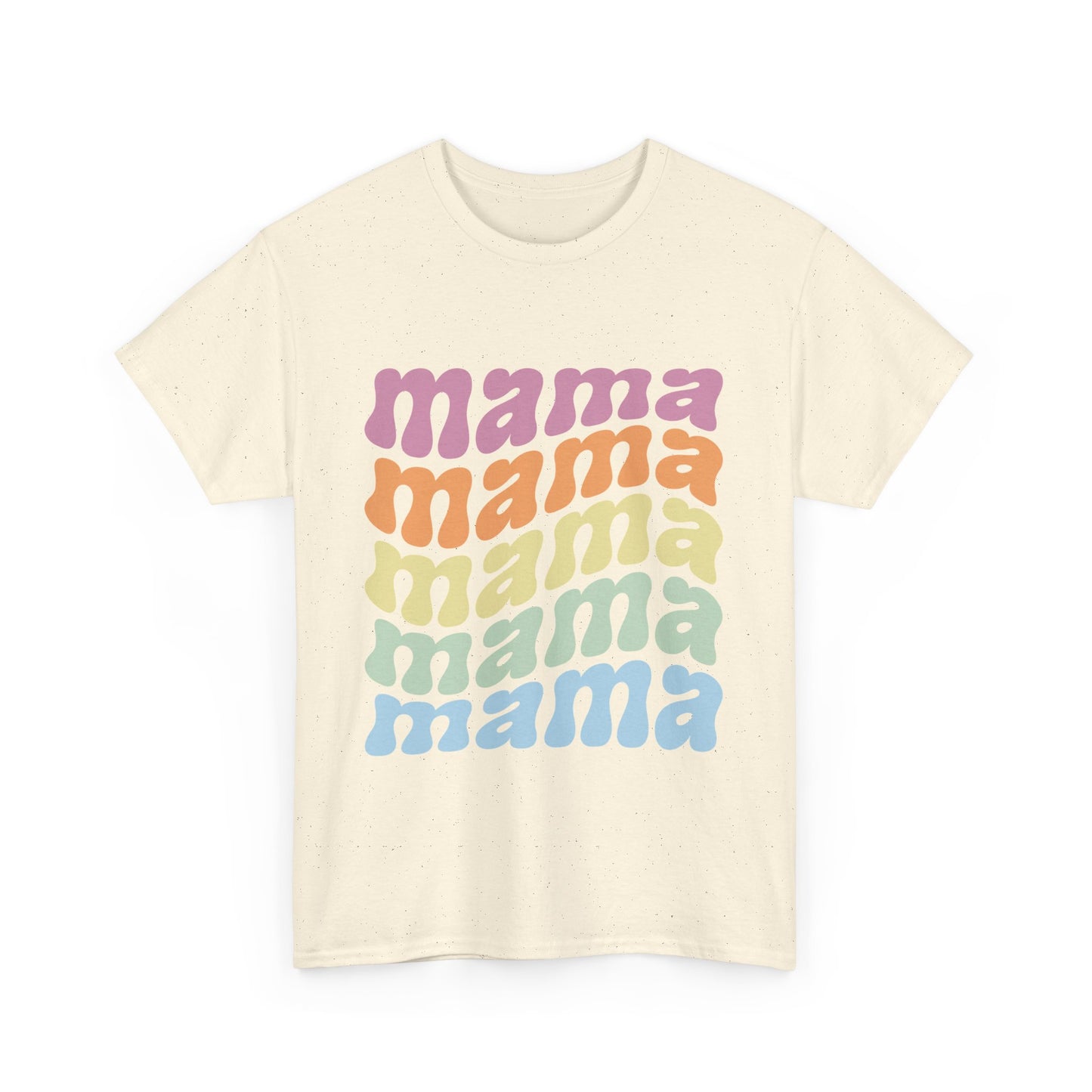 Retro Mama Unisex Heavy Cotton Tee - Colorful & Comfy