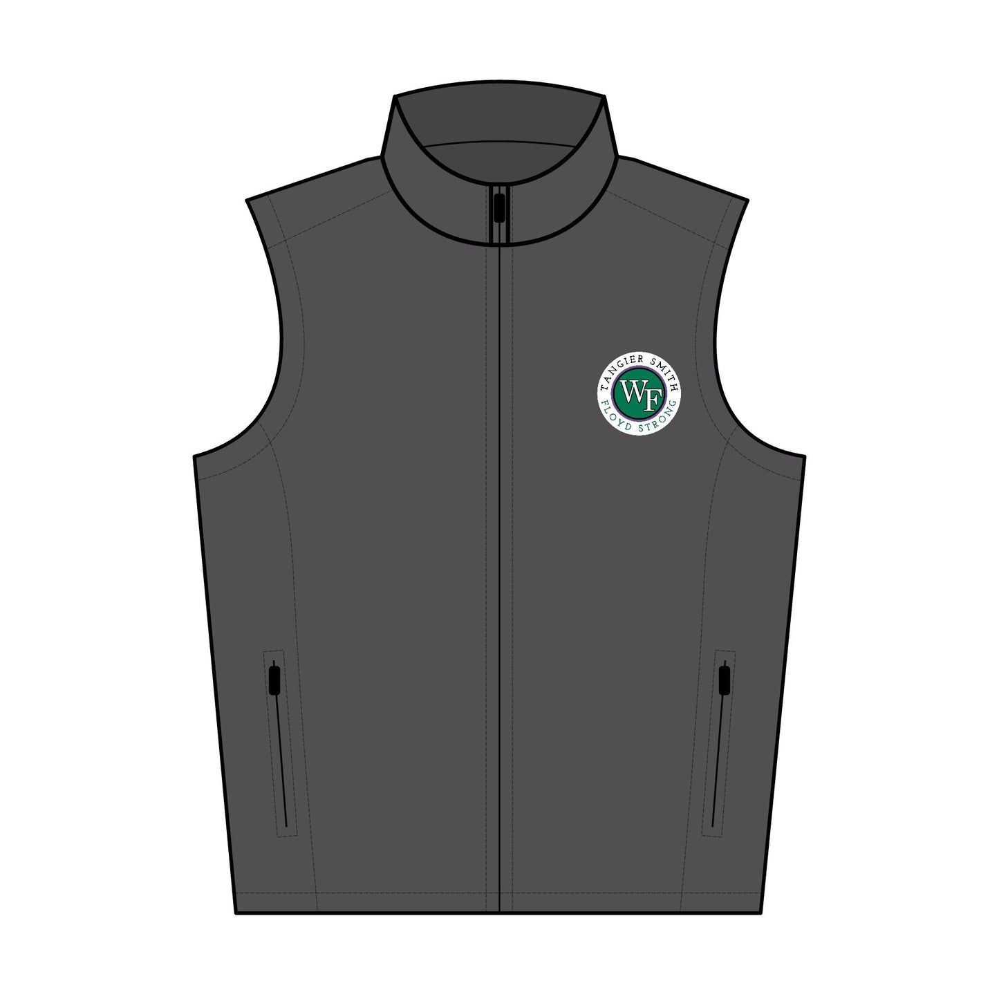 Tangier Smith Men's Soft Shell Vest, Embroidered Outdoor Vest