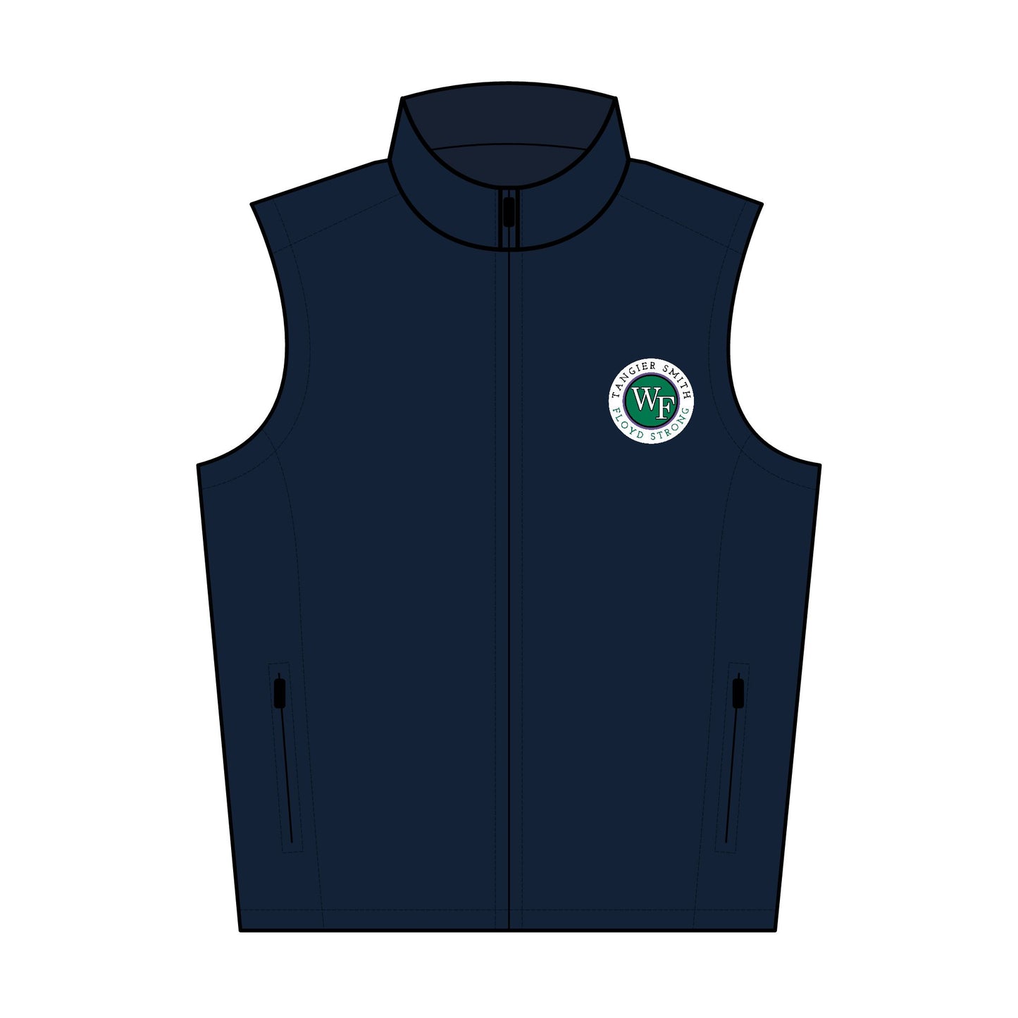 Tangier Smith Men's Soft Shell Vest, Embroidered Outdoor Vest