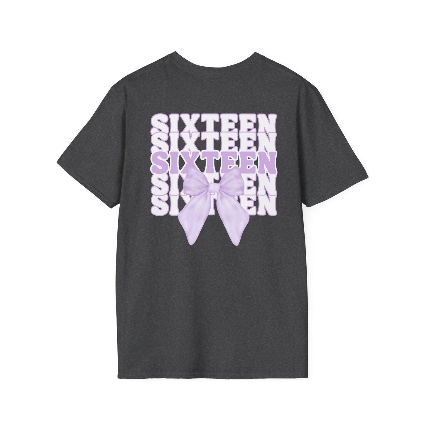 Sweet Sixteen Unisex Softstyle T-Shirt, Birthday Gift, Party Tee, Teen Fashion, Personalized