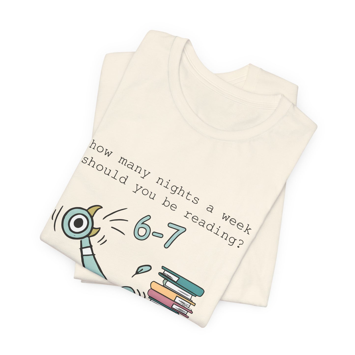 Pigeon Reading- 6 7 — Teacher Unisex T‑Shirt